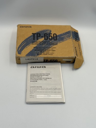 Aiwa 650 casette recorder - aiwa,