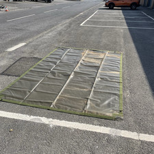 Heavy Duty Military Groundsheet Green Strong Tent Tarp British Army - 7FT x 9FT