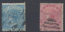 Ceylon Stamps 1872 36c blue +