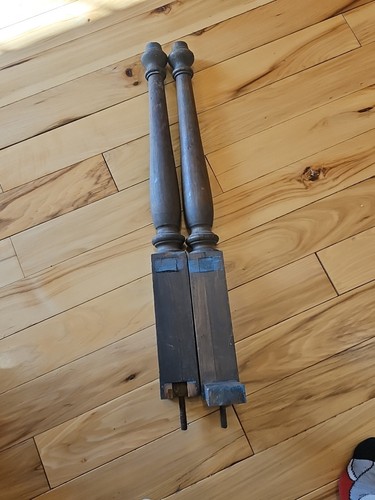 Vintage salvaged wooden post - vintage,