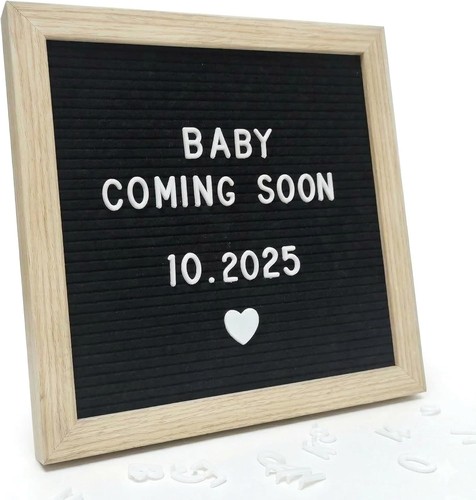 Black felt letter - black,