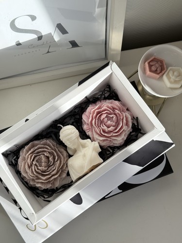 Handmade candle gift - gift, set