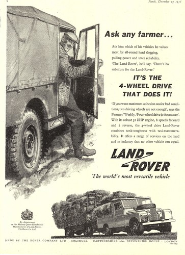 Original 1956 advert for land - original,
