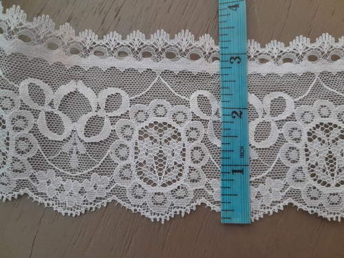 Inch wide white eyelet - wide,