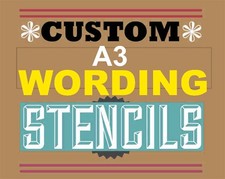 custom word stencil -