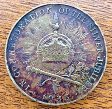 1935 silver jubilee - medal, king