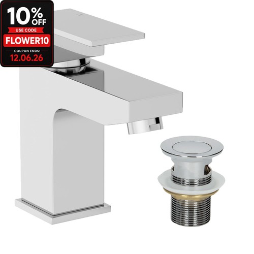 Modern bathroom square - modern, mono