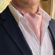 Blush Dusky Pink Ascot Cravat
