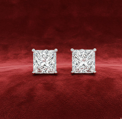 Carat princess diamond studs - carat,