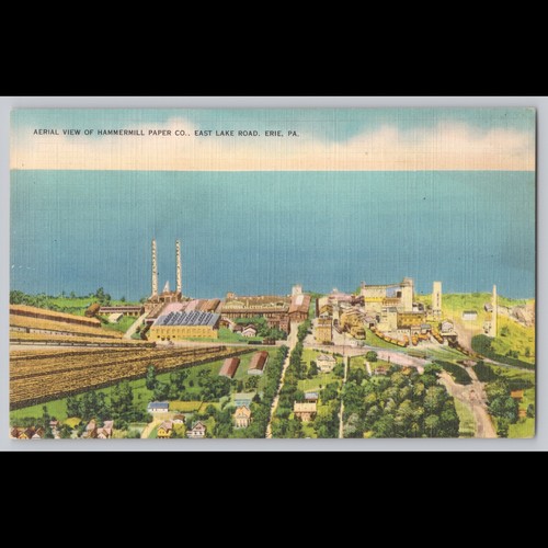 Postcard aerial view - postcard, of
