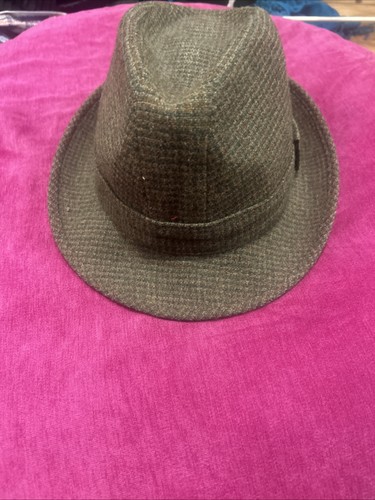 Vintage wool tweed trilby - wool,