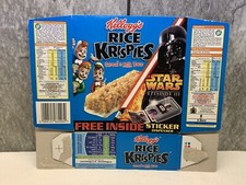 STAR WARS Episode 111 Kellogg`s Rice Krispies Cereal And Milk Bars Box 2005