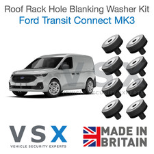 FOR FORD TRANSIT CONNECT ROOF RACK HOLE BLANKING PLUGS KIT W/ BOLTS & WASHERS