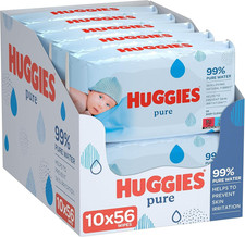 Huggies Pure Baby Wipes - Pack