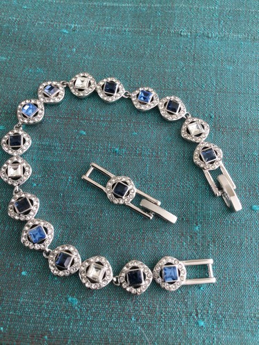 Genuine signed swarovski blue - genuine,