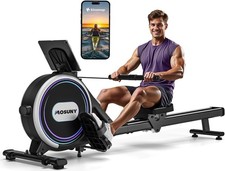 MOSUNY Magnetic Rowing Machine 106M for Home Gym with 16 Levels Resistance