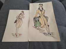 2 Fashion Drawing Sketch