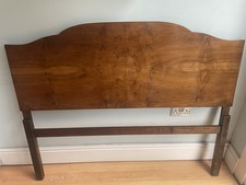 Vintage Art Deco 30s Headboard Double 4.5Ft Walnut Veneer
