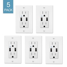 5× Electrical Outlets &