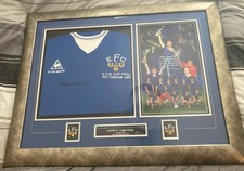 Signed Everton FC Framed