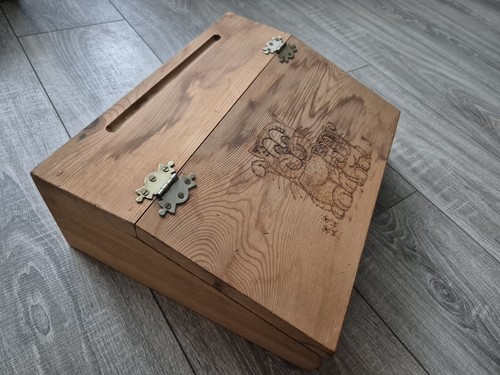 Vintage wooden school - vintage, desk