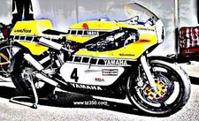 A4 Photo Motorbike yamaha tz