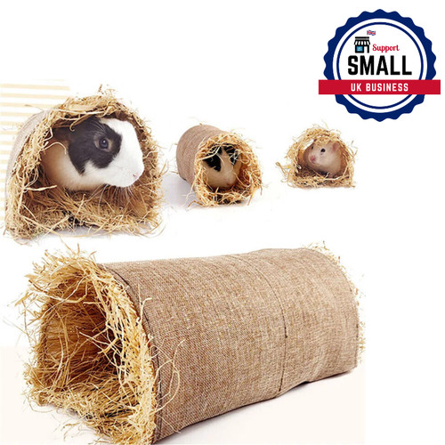 Rabbit grass straw toy tunnel - straw,
