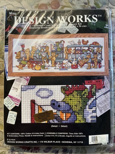 Train cross stitch kit steam - cross,