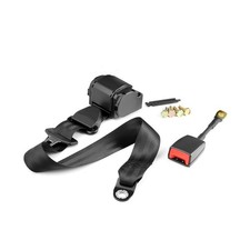 3 Point Safety Seatbelt Kit Front Rear Universal Adjustable Webbing Buckle 3.6 M