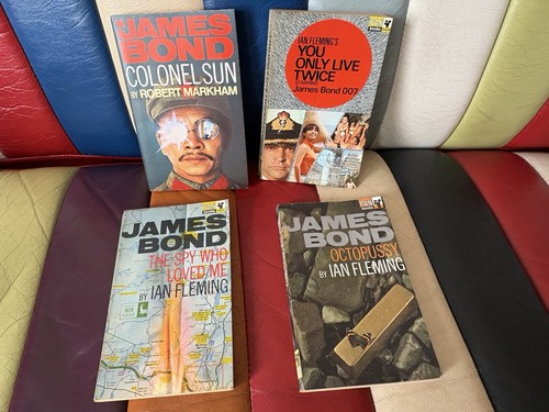 Vintage james bond books - books,
