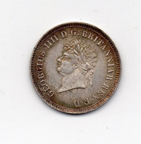 1822 maundy threepence - threepence,, george