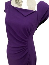 LK Bennett Size 18 Purple Ruched Davina Worn By Kate Middleton Pristin Away 3.9