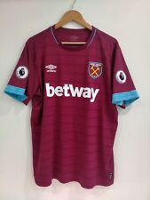 West Ham 2018/19 Home Football Shirt Size Mens XL Short Sleeve 