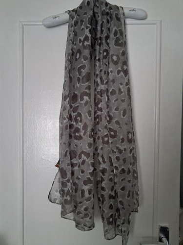 Leopard print scarf oversized - print,