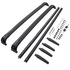 Extended Roof Rack Rails Black
