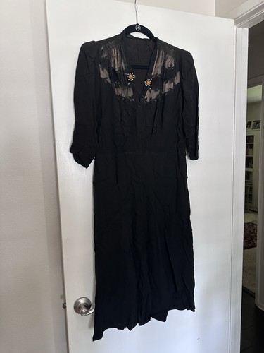 1940 vintage black - 1940, dress