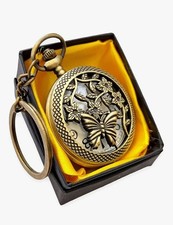 Butterfly antique pocket watch
