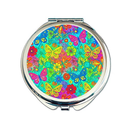 Colourful butterfly compact - colourful,