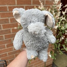 Intelex warm and cosy microwavable elephant soft toy plush grey 30cm long