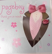 Pageboy thank you card - pageboy, card/b6