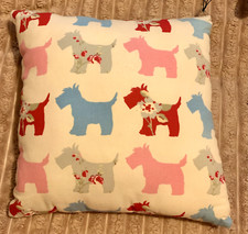 White pink & blue  12" square