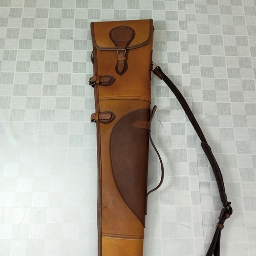Leather gun case hunting - leather,