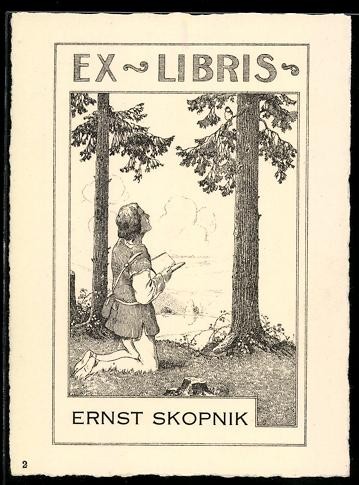 Exlibris ernst skopnik - exlibris,