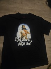 L GOLF WANG Black Jesus Golf Shines Its Light On Us All Tee