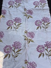 VINTAGE SILK RED ROSE FLORAL BLIND MATERIAL FABRIC CURTAIN LAURA ASHLEY VGC