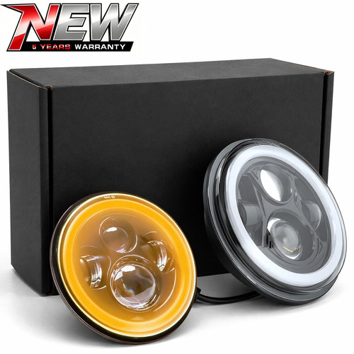 Pair inch round led - pair, 7"
