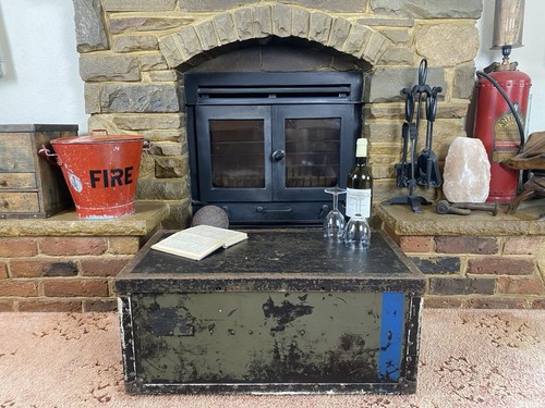 Old military chest vintage - old,