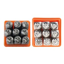 9Pieces/Set Metal Stamp 3/6mm