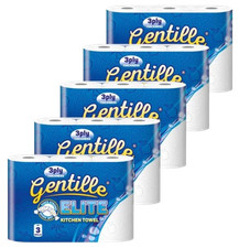 BULK BUY Gentille Elite Kitchen Towel 3 ply 15 rolls FULL CASE