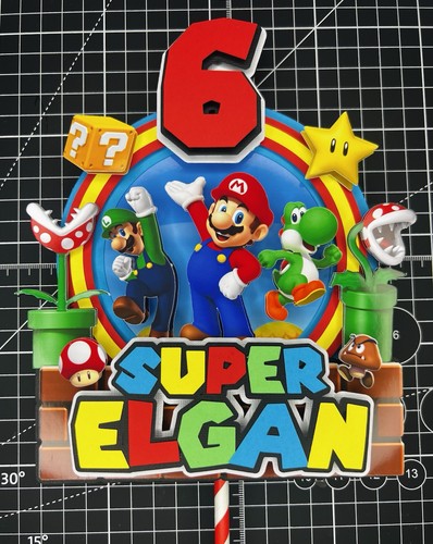 Super mario cake topper - mario,